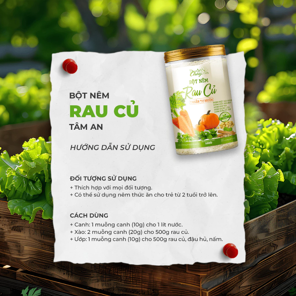 Bột Nêm Rau Củ Thuần Chay VN 500g - Không bột ngọt, đậm đà hương vị món ăn